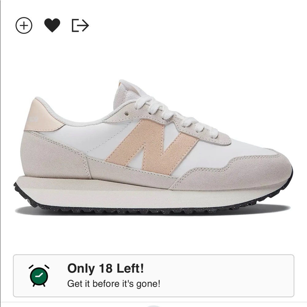 New Balance 237- White Vintage Roses (Womens) size 8.5-never worn new with tags
